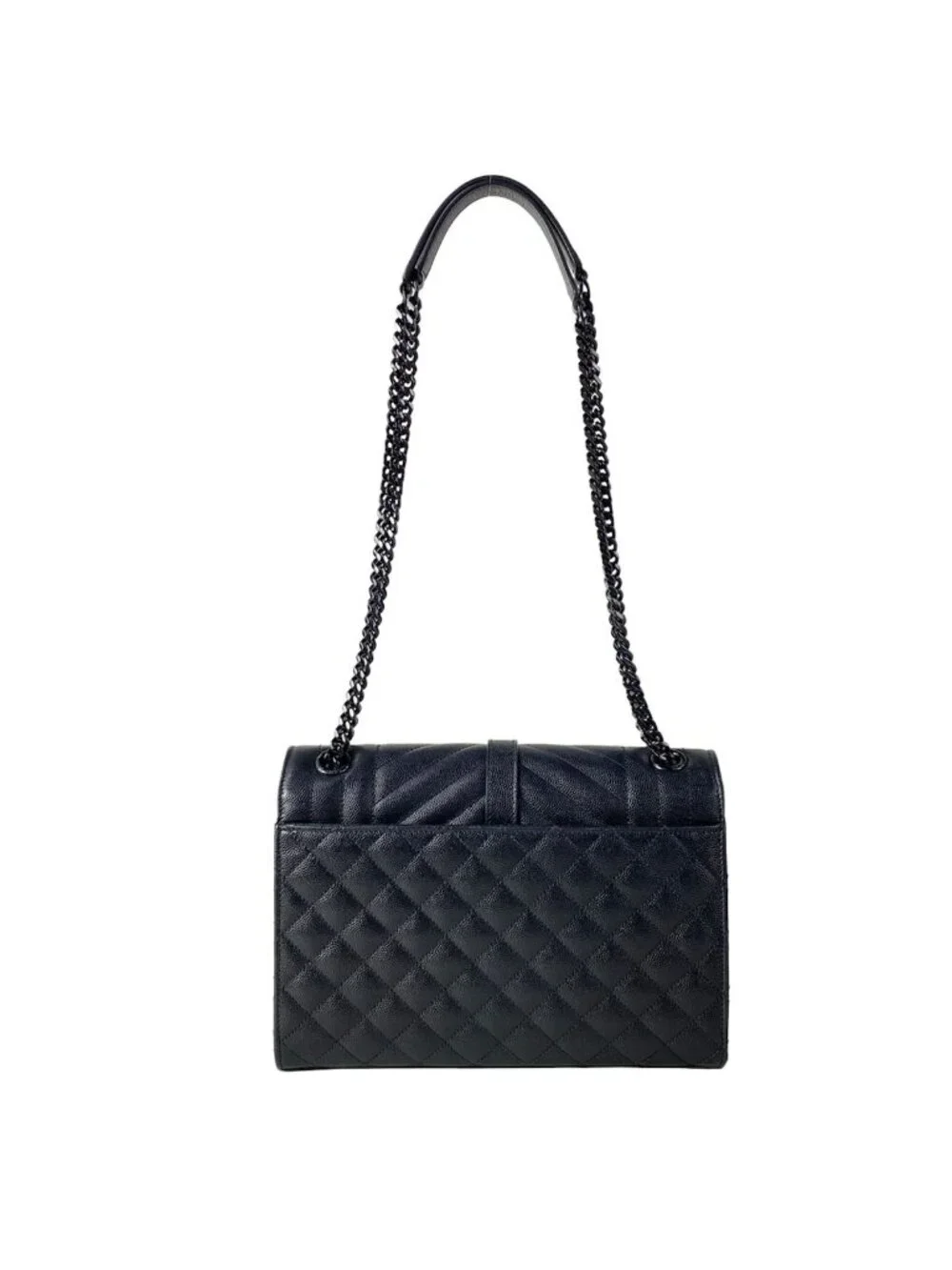 Saint Laurent Paris Shoulder Bag Classic Monogram Satchel Black Chain